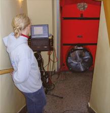 Luftdichtheitsmessung